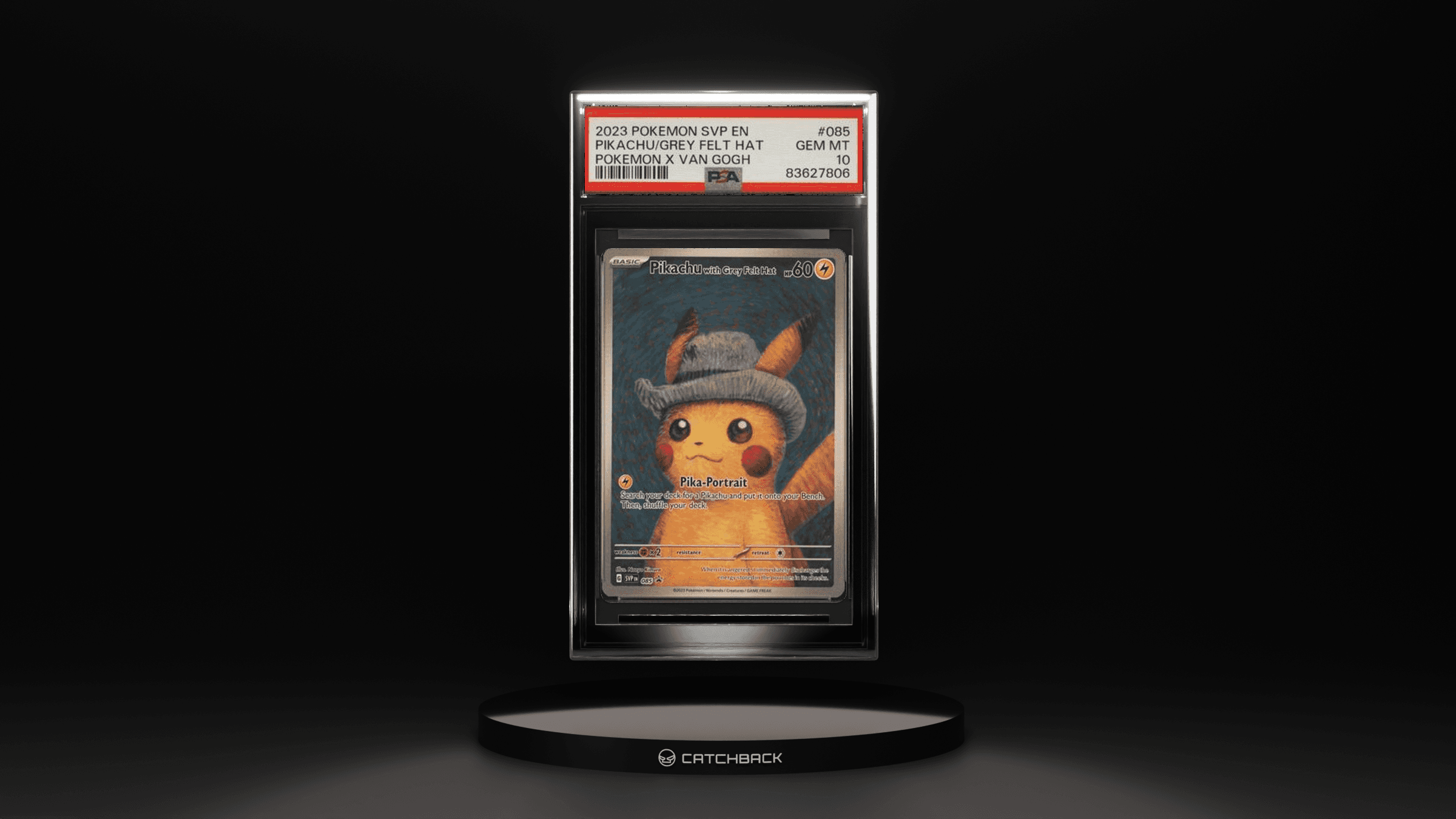Pikachu/ Grey Felt Hat Pokemon X Van Gogh